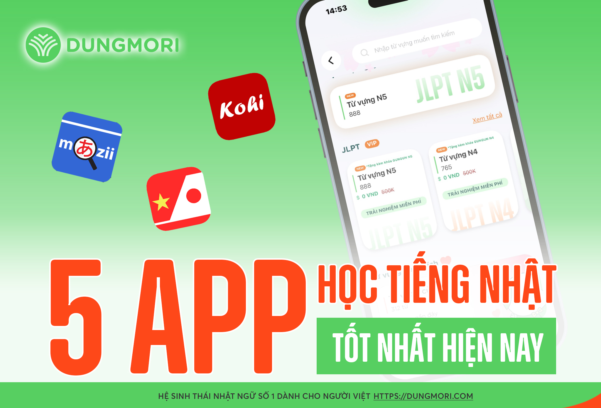 5 app học tiếng Nhật tốt nhất hiện nay