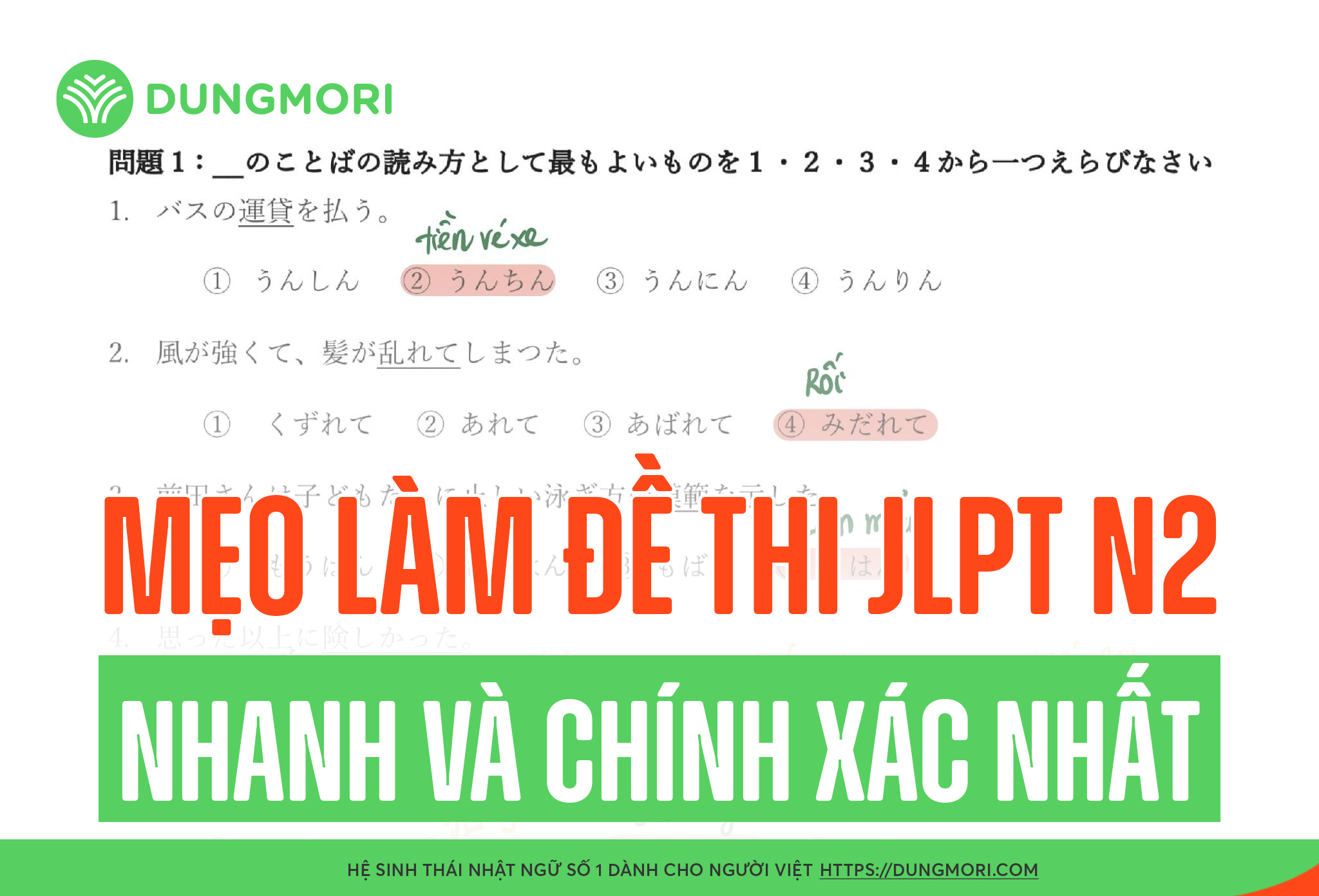 Mẹo làm đề thi JLPT N2 nhanh và chính xác nhất